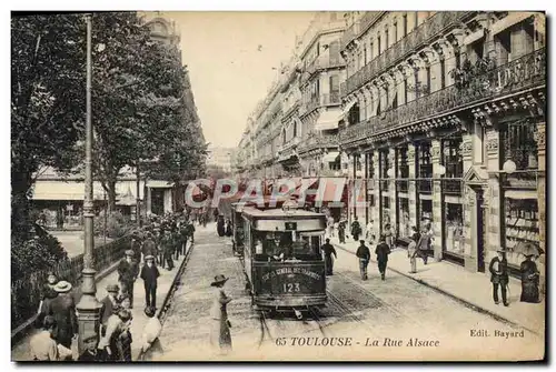 Cartes postales Tramway Toulouse La Rue Alsace