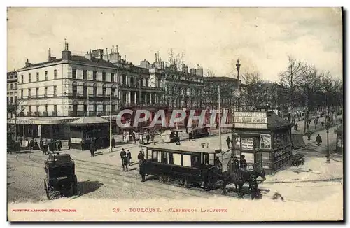 Ansichtskarte AK Tramway Toulouse Carrefour Lafayette
