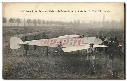 Cartes postales Avion Aviation Pionniers de l&#39air Aeroplane n�4 de M Bleriot