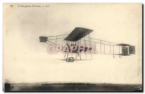 Ansichtskarte AK Avion Aviation Aeroplane Farman