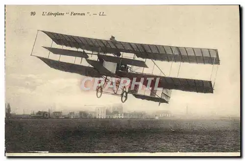 Ansichtskarte AK Avion Aviation Aeroplane Farman