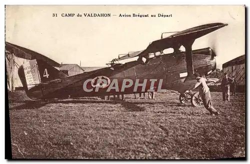 Ansichtskarte AK Avion Aviation Camp de Valdahon Avion Breguet au depart