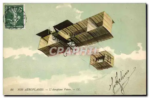 Ansichtskarte AK Avion Aviation Aeroplane Voisin