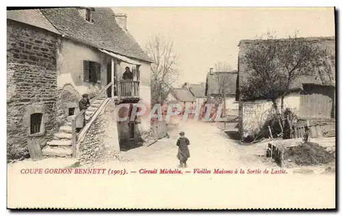 Cartes postales Automobile Circuit d&#39Auvergne Coupe Gordon Bennett 1905 Circuit Michelin Vieilles maisons Las