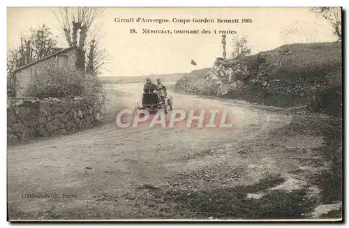 Ansichtskarte AK Automobile Circuit d&#39Auvergne Coupe Gordon Bennett 1905 Nebouzat tournant des 4 routes