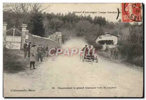 Ansichtskarte AK Automobile Circuit d&#39Auvergne Coupe Gordon Bennett 1905 Descendant le grand tournant vers Pla