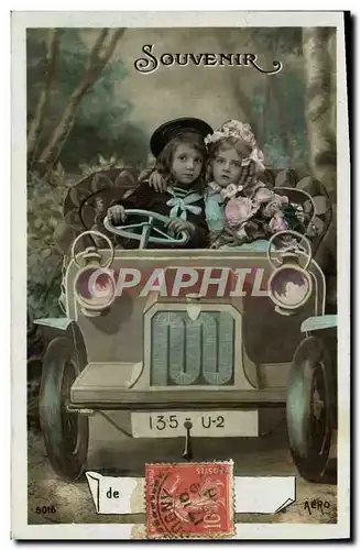 Cartes postales Automobile Enfants