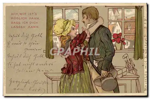 Cartes postales Illustrateur Couple Femme