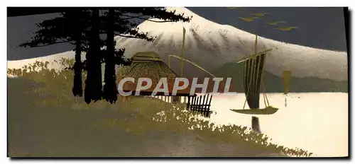 Cartes postales Japon Nippon paysage Bateau