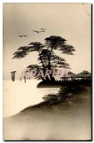 Ansichtskarte AK Japon Nippon Paysage Bateau