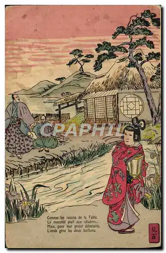 Cartes postales Japon Nippon Femme Folklore