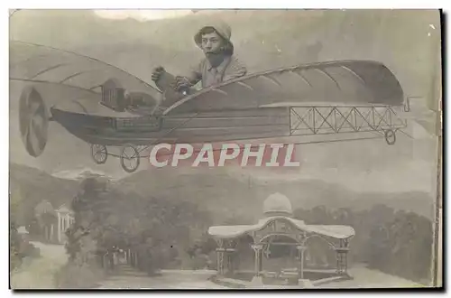 Cartes postales Fantaisie Avion Aviation Enfant
