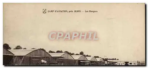 Cartes postales Avion Aviation Camp d&#39aviation pres Dijon Les hangars