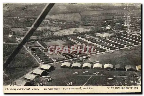 Cartes postales Avion Aviation Camp d&#39Avord en aeroplane Vue d&#39ensemble