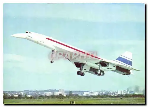 Moderne Karte Avion Aviation Concorde 2 mars 1969