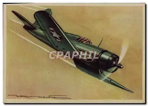 Moderne Karte Avion Aviation Vought Sikorsky Corsair Chasseur de porte avions