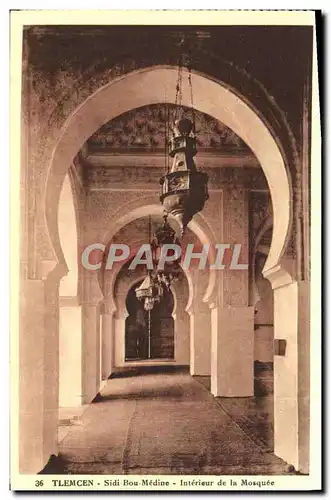 Ansichtskarte AK Tlemcen Sidi Bou Medine Interieur de La Mosquee