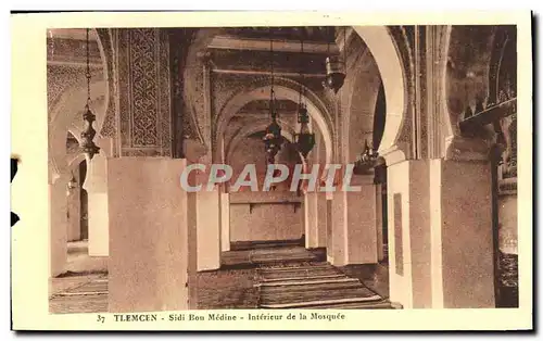 Cartes postales Tlemcen Sidi Bou Medine Interieur de La Mosquee