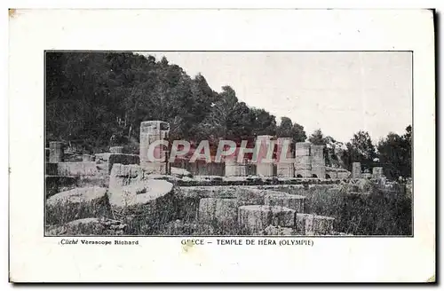 Cartes postales Grece Temple De Hera Olympie