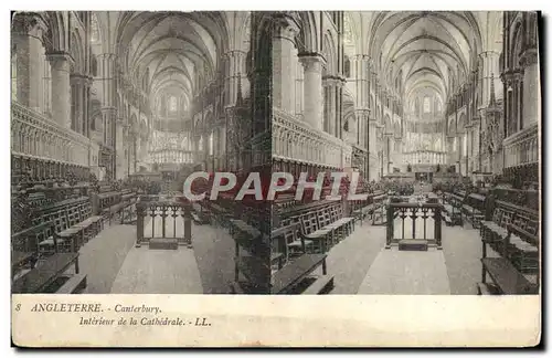 Cartes postales Angleterre Canterbury Interieur de la Cathedrale