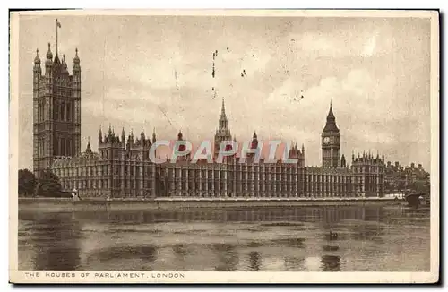 Cartes postales London The houses of Parliament