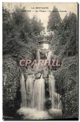 Ansichtskarte AK La Bretagne Rennes Au Thabor La Grande Cascade