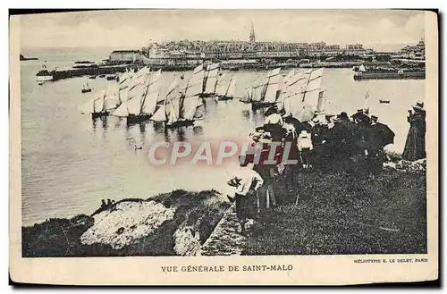 Cartes postales Vue Generale De Saint Malo Tombeau de Chateaubriand