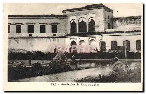 Cartes postales Fez Grande Cour du Palais Du Sultan