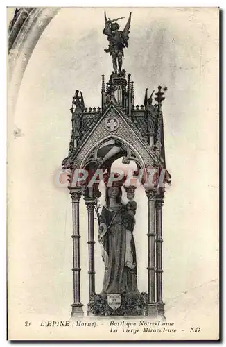 Cartes postales L'Epine Basilique Notre Dame La Vierge miraculeuse