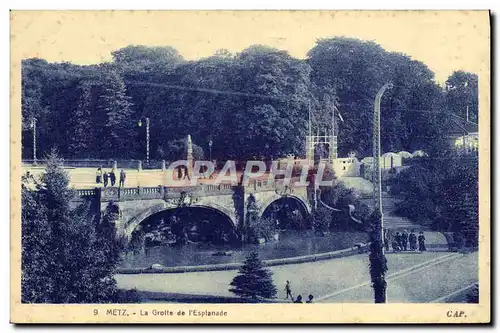 Cartes postales Metz La Grotte de L&#39Esplanade