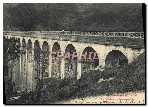 Cartes postales Le viaduc de Montreuillon Morvan