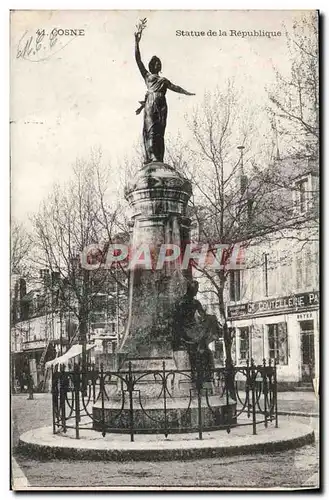 Cartes postales Cosne Statue de la Republique