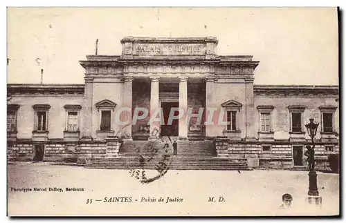 Ansichtskarte AK Saintes Palais de Justice