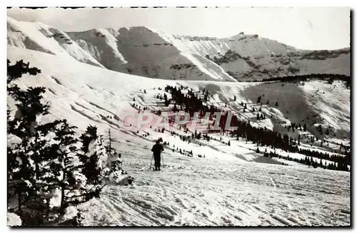 Cartes postales moderne St Gervais Les Bains Les Immenses Champs de Neige du Mont d&#39Arbois Au fond la chaine du Mont