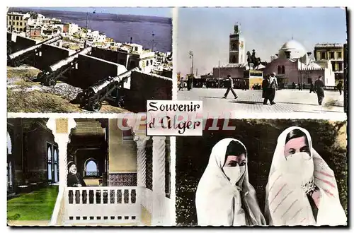 Cartes postales Alger En Haut a Gauche Les Vieux Remparts