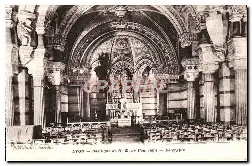 Ansichtskarte AK Lyon Basilique de Notre Dame de Fourviere la crypte