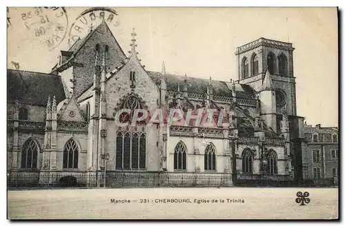 Ansichtskarte AK Manche Cherbourg Eglise De La Trinite