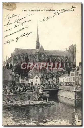 Ansichtskarte AK Amiens Cathedrale Cote Nord