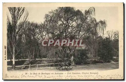 Ansichtskarte AK Le Bois De Boulogne En Automne Pre Catelan Chalet Bengali