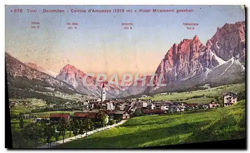 Cartes postales Dolomiten Cortina D&#39Ampezzo