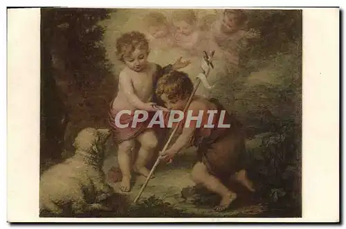 Cartes postales Enfants Agneau