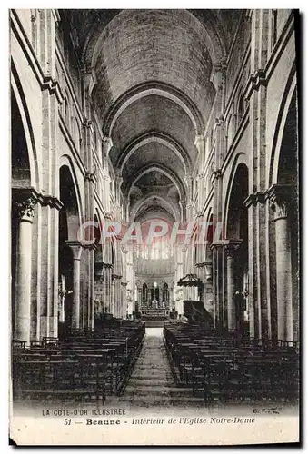 Cartes postales Beaune Interieur De I&#39Eglise Notre Dame