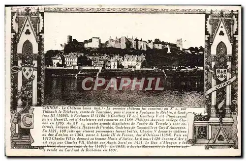 Cartes postales Chinon Le Chateau