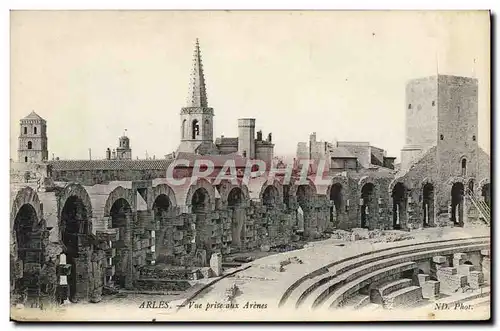 Cartes postales Arles Vue Prise Aux Arenes