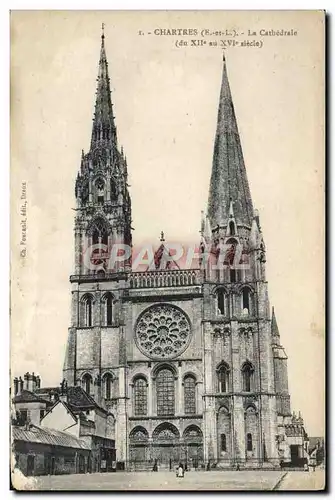 Cartes postales Chartres La Cathedrale