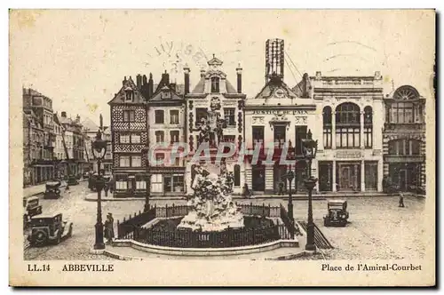 Cartes postales Abbeville Place De I&#39Amiral Courbet