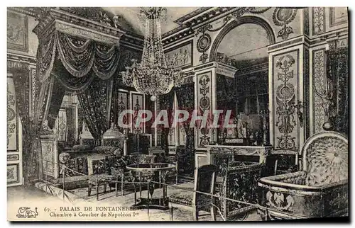 Cartes postales Palais De Fontainebleau Chambre a coucher de Napoleon 1er