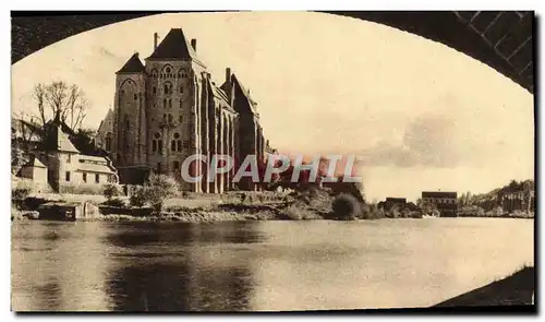 Ansichtskarte AK L&#39Abbaye De Solesmes Vue Sous Le Pont