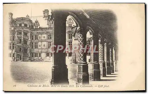 Ansichtskarte AK Chateau De Blois Aile De Louis XII La colonnade