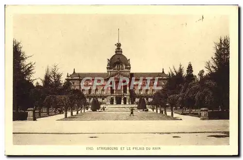 Ansichtskarte AK Strassbourg Et Le palais Du Rhin